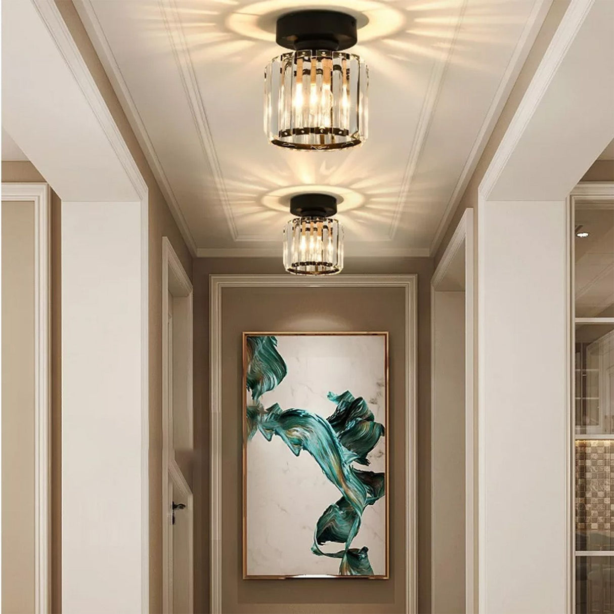 Ceiling Light Shade Lampshade Lamp Cover Simple Elegant Style Home Decoration for Room Round Without Bulb