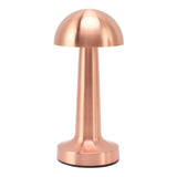 Mushroom Table Lamp Rechargeable Bedside Light Stepless Dimming Touch Control Home Decoration