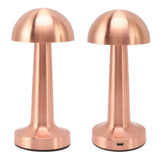 Mushroom Table Lamp Rechargeable Bedside Light Stepless Dimming Touch Control Home Decoration