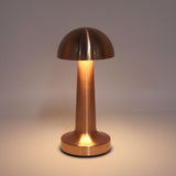 Mushroom Table Lamp Rechargeable Bedside Light Stepless Dimming Touch Control Home Decoration