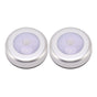 Motion Sensor Night Light Eye Protection Round Small LED Induction Lamp for Closet Drawer Bed Bottom 2pcs White Light