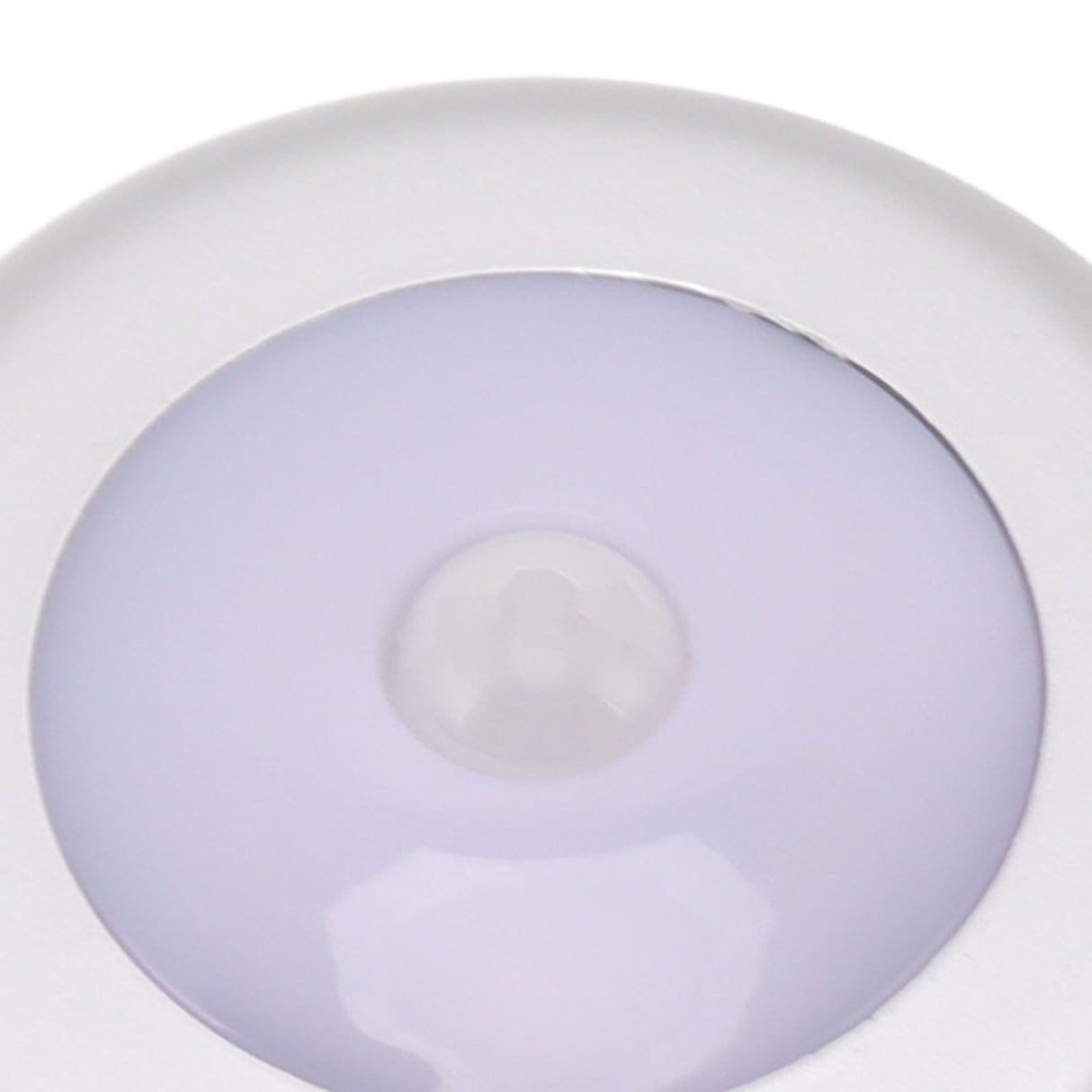 Motion Sensor Night Light Eye Protection Round Small LED Induction Lamp for Closet Drawer Bed Bottom 2pcs White Light