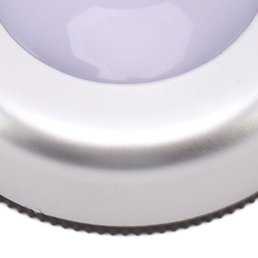 Motion Sensor Night Light Eye Protection Round Small LED Induction Lamp for Closet Drawer Bed Bottom 2pcs White Light