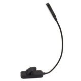 Book Light USB Rechargeable Blocking Reading Clip On Lamp 3 Brightness Stepless Dimming 8 LED Eye Care Sleep Aid Black - Close-Up Angle
