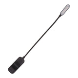 Book Light USB Rechargeable Blocking Reading Clip On Lamp 3 Brightness Stepless Dimming 8 LED Eye Care Sleep Aid Black