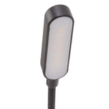 Book Light USB Rechargeable Blocking Reading Clip On Lamp 3 Brightness Stepless Dimming 8 LED Eye Care Sleep Aid Black