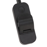 Book Light USB Rechargeable Blocking Reading Clip On Lamp 3 Brightness Stepless Dimming 8 LED Eye Care Sleep Aid Black