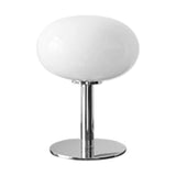 Bedside Table Lamp Iron Base Cute Shape Simple Modern Elegant Nightstand Lamp for Home USB Button Switch White