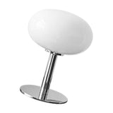 Bedside Table Lamp Iron Base Cute Shape Simple Modern Elegant Nightstand Lamp for Home USB Button Switch White