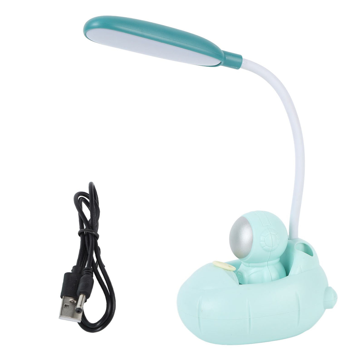 LED Desk Lamp 360° Bendable Eye Protection USB Rechargeable Learning Lamp for Home Bedroom Study
