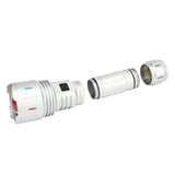 LED Flashlight 10000 Luminous Flux 5 Modes USB Type C Charge Waterproof Camping Flashlight for Hiking Travel Emergency - Front View