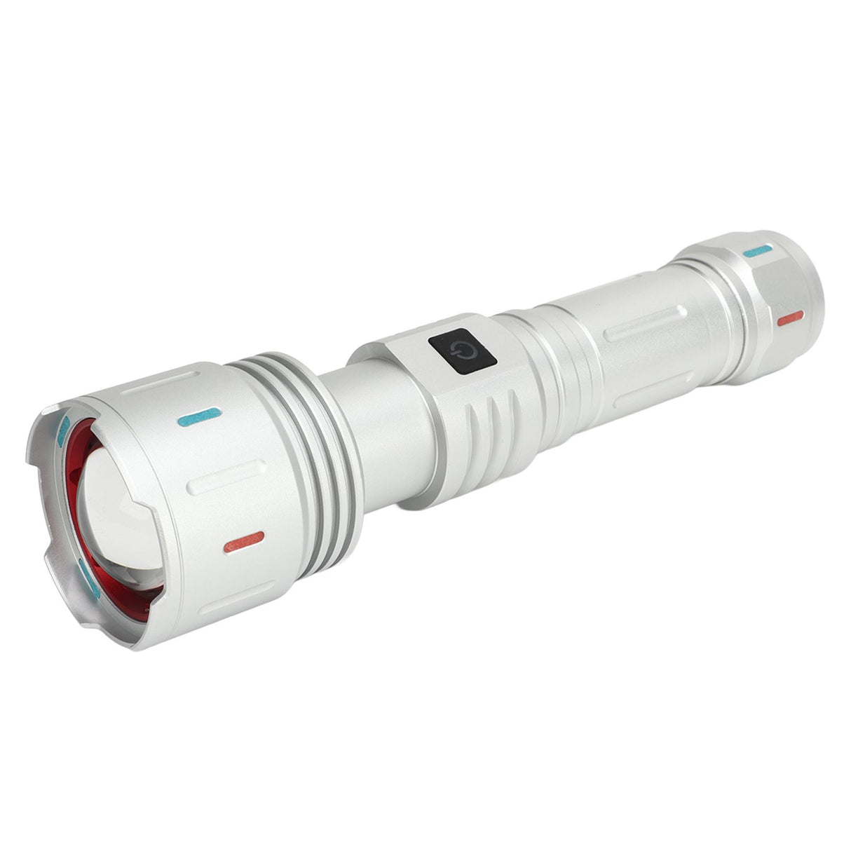 LED Flashlight 10000 Luminous Flux 5 Modes USB Type C Charge Waterproof Camping Flashlight for Hiking Travel Emergency