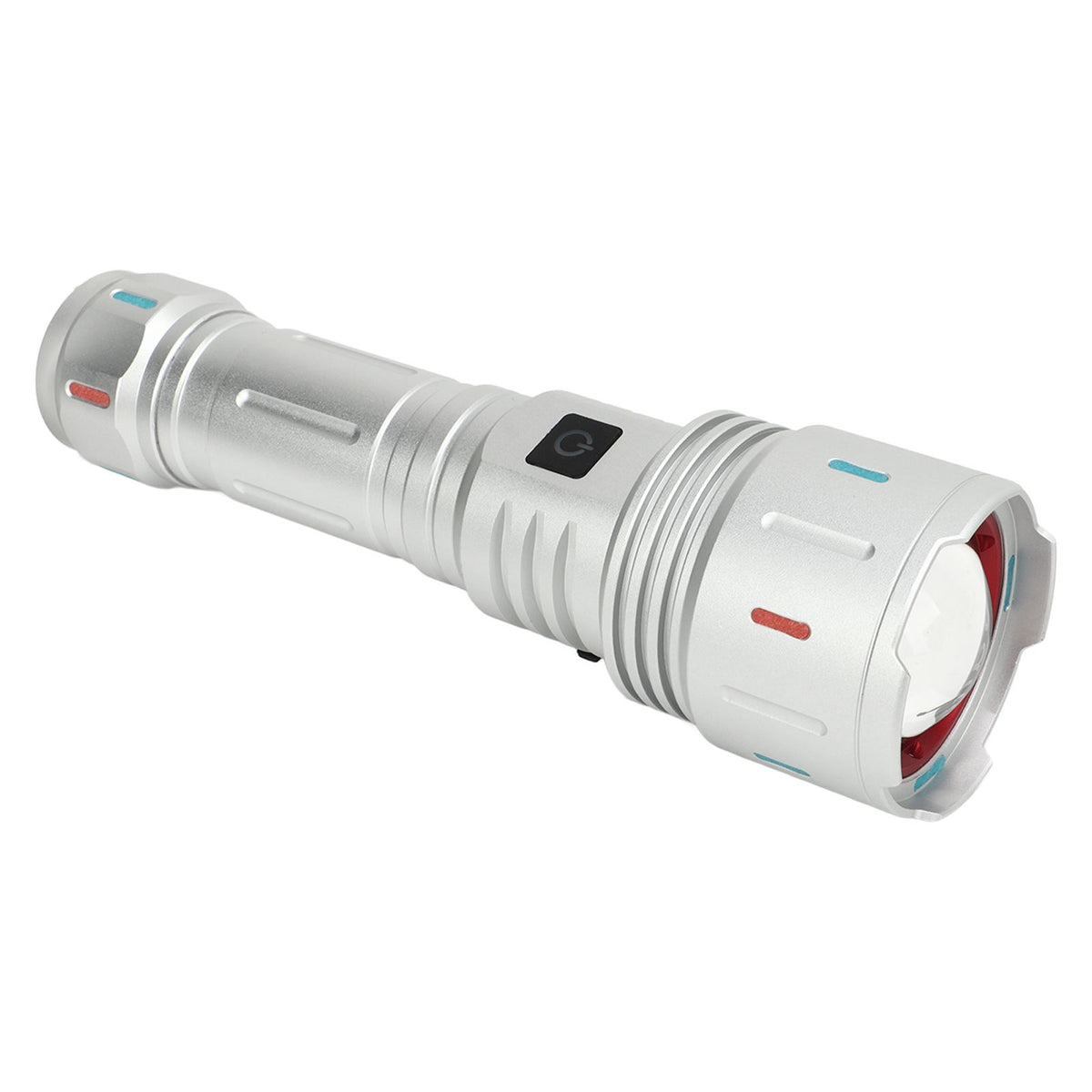 LED Flashlight 10000 Luminous Flux 5 Modes USB Type C Charge Waterproof Camping Flashlight for Hiking Travel Emergency