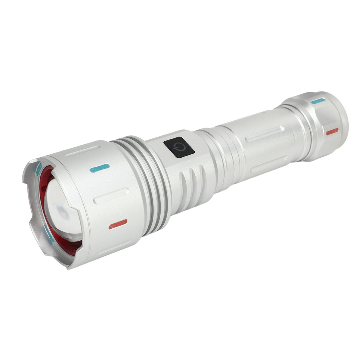 LED Flashlight 10000 Luminous Flux 5 Modes USB Type C Charge Waterproof Camping Flashlight for Hiking Travel Emergency