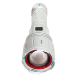 LED Flashlight 10000 Luminous Flux 5 Modes USB Type C Charge Waterproof Camping Flashlight for Hiking Travel Emergency - Low Angle