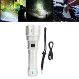 LED Flashlight 10000 Luminous Flux 5 Modes USB Type C Charge Waterproof Camping Flashlight for Hiking Travel Emergency