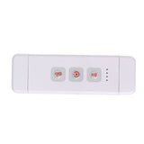 Clip On Book Light Multipurpose Ultrathin Mini 3 Levels Brightness USB Rechargeable Book Reading Light White - Front View