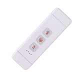 Clip On Book Light Multipurpose Ultrathin Mini 3 Levels Brightness USB Rechargeable Book Reading Light White - Top-Down View