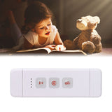 Clip On Book Light Multipurpose Ultrathin Mini 3 Levels Brightness USB Rechargeable Book Reading Light White
