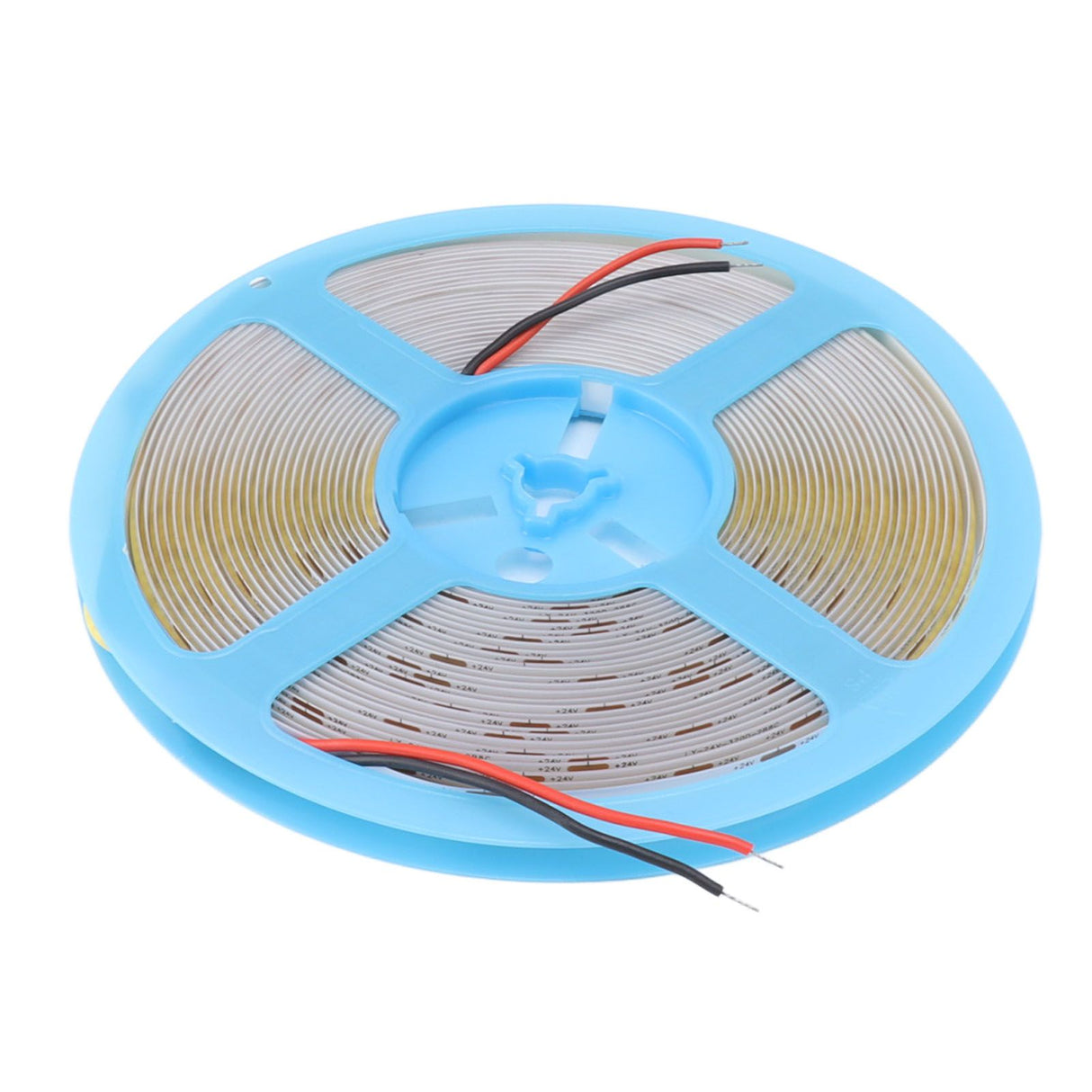COB LED Strip Light 320LEDs 110lm Adhesive Uniform Natrual Flexible Tape Light for Indoor Home Cabinet 24V 32.8ft 4000K Neutral Light
