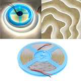 COB LED Strip Light 320LEDs 110lm Adhesive Uniform Natrual Flexible Tape Light for Indoor Home Cabinet 24V 32.8ft 4000K Neutral Light
