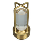 Cordless Table Lamp 3 Colors Stepless Dimming LED Table Lamp Rechargeable Touch Lamp Bedside Nightstand Lamp Gold - 45-Degree Angle