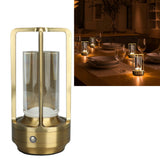 Cordless Table Lamp 3 Colors Stepless Dimming LED Table Lamp Rechargeable Touch Lamp Bedside Nightstand Lamp Gold - Extra Image