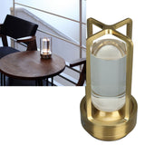 Cordless Table Lamp 3 Colors Stepless Dimming LED Table Lamp Rechargeable Touch Lamp Bedside Nightstand Lamp Gold - Extra Image