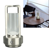 Cordless Table Lamp 3 Colors Stepless Dimming LED Table Lamp Rechargeable Touch Lamp Bedside Nightstand Lamp Silver - Extra Image