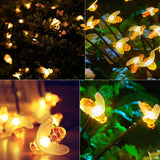 Outdoor Solar Lamp Waterproof LED Light Bee Design Decorative Light for Garden Patio Warm Light - Extra Image