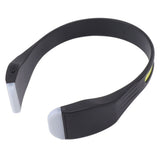 COB Head Torch Rechargeable LED Headlamp 2000lm Super Bright Lightweight 4 Modes for Running Camping Emergency Black - Rear View
