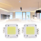 2 Pieces 100W COB LED Light Chip 9600LM 6000K LED Light Chip Beads for LED Casting Light 32‑36V