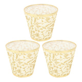 Cloth Lampshade Clip On Design Modern Barrel Fabric Lamp Shades for E14 Bulb Chandelier Wall Lamp 3pcs Gold