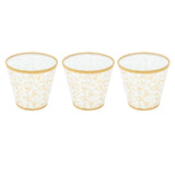 Cloth Lampshade Clip On Installation Modern Fabric Lamp Shades for E14 Bulb Chandelier Table Lamp 3pcs Gold