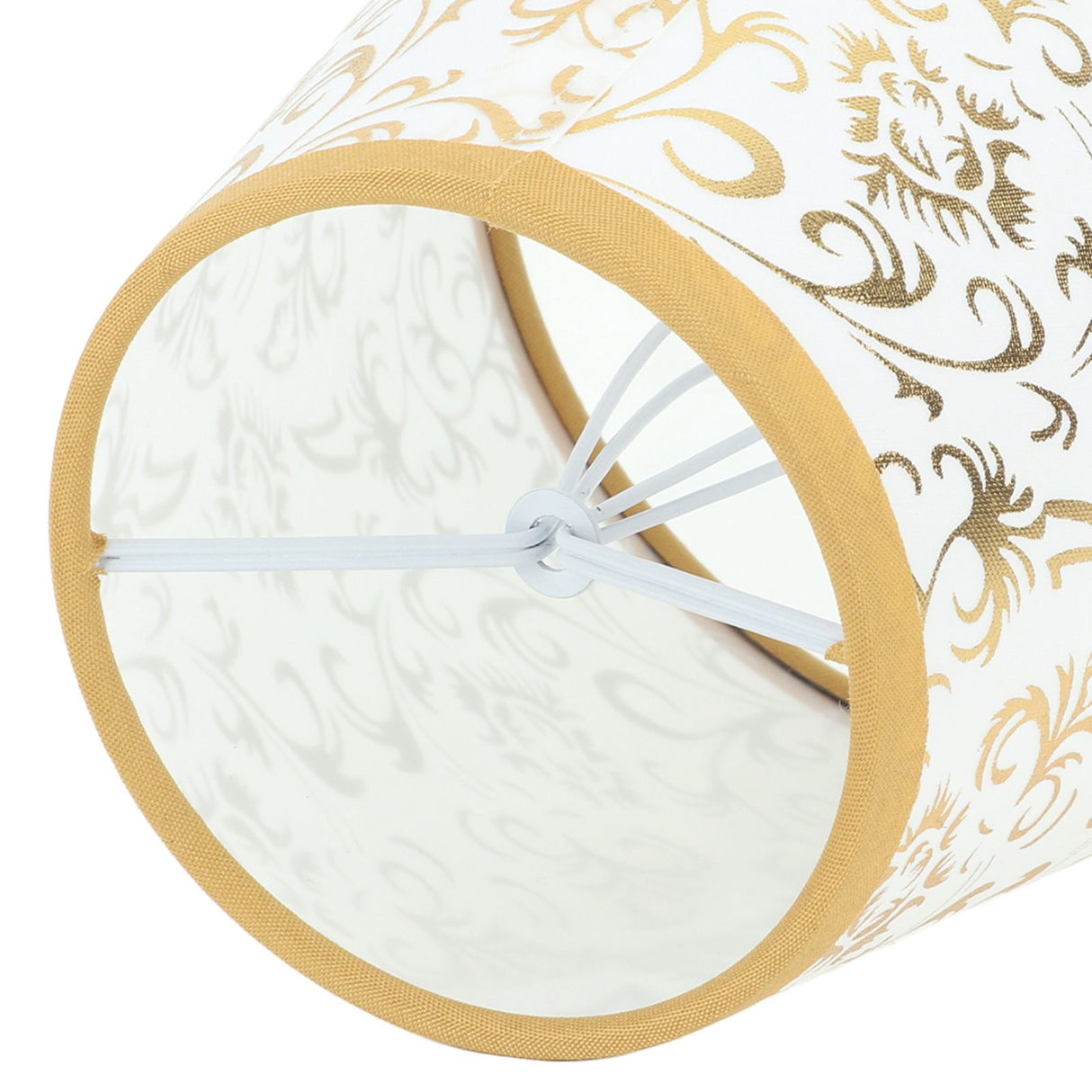 Cloth Lampshade Clip On Installation Modern Fabric Lamp Shades for E14 Bulb Chandelier Table Lamp 3pcs Gold