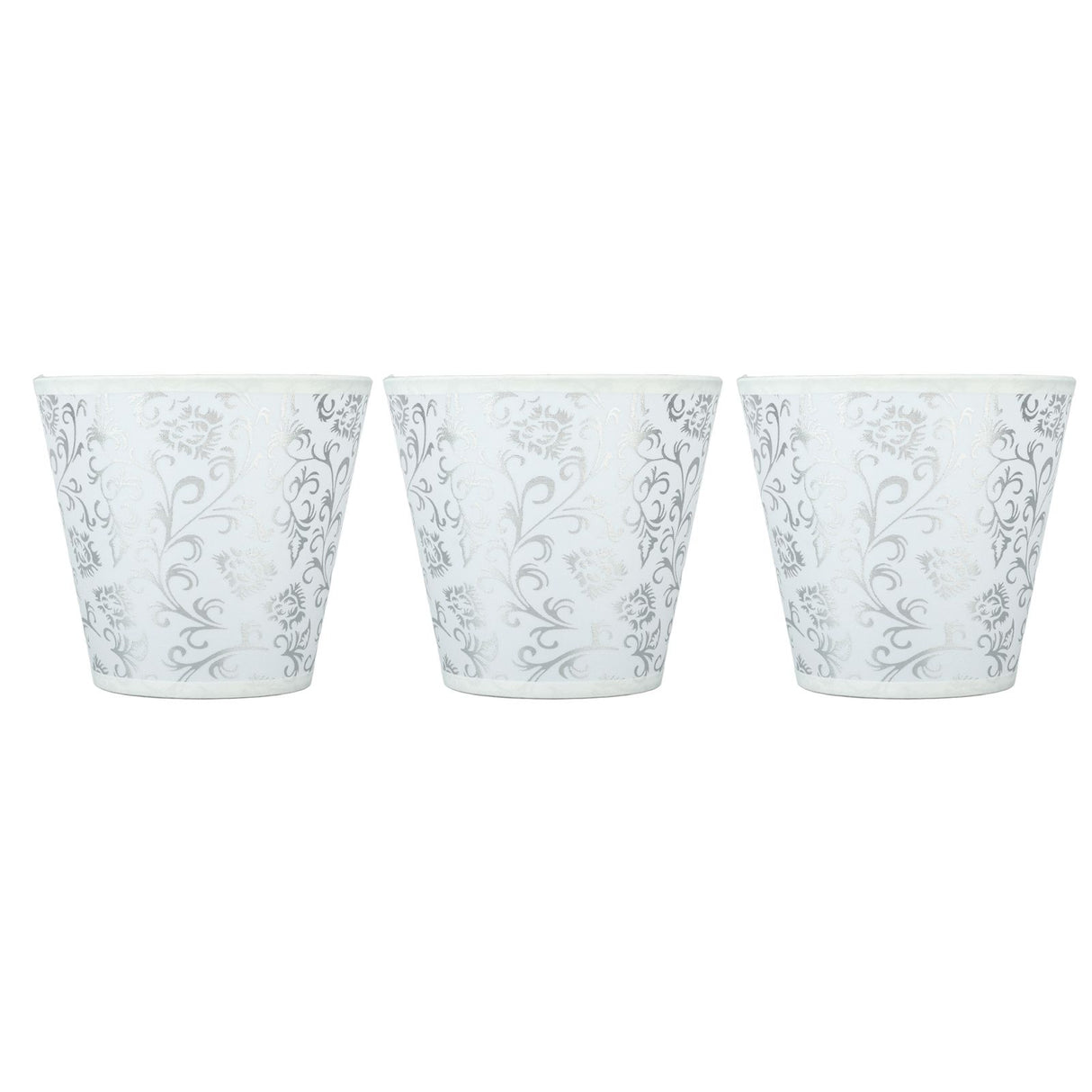 Cloth Lampshade Clip On Installation Modern Fabric Lamp Shades for E14 Bulb Chandelier Table Lamp 3pcs Silver