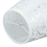 Cloth Lampshade Clip On Installation Modern Fabric Lamp Shades for E14 Bulb Chandelier Table Lamp 3pcs Silver