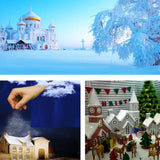 Christmas Snow Cover Blanket Artificial Cotton Blanket Decorations for Christmas Tree Skirt Tables Curtains and Fireplaces - Rear View
