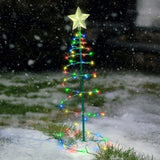 LED Christmas Tree Lights Christmas Tree Spiral String Lamps Xmas Decoration for Garden and Lawn