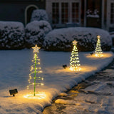 LED Christmas Tree Lights Christmas Tree Spiral String Lamps Xmas Decoration for Garden and Lawn