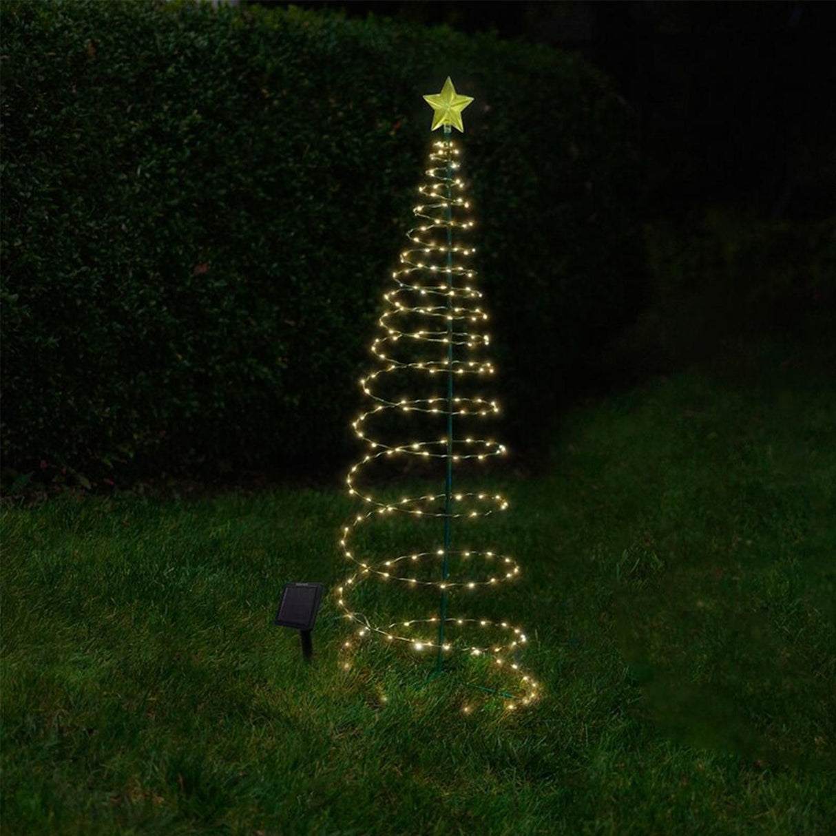 LED Christmas Tree Lights Christmas Tree Spiral String Lamps Xmas Decoration for Garden and Lawn