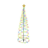 LED Christmas Tree Lights Christmas Tree Spiral String Lamps Xmas Decoration for Garden and Lawn