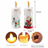 Christmas LED Candle Light Bright Flickering Bulb Battery Operated Realistic Flames Fake Candle