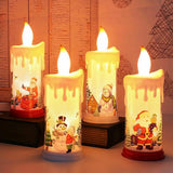 Christmas LED Candle Light Bright Flickering Bulb Battery Operated Realistic Flames Fake Candle