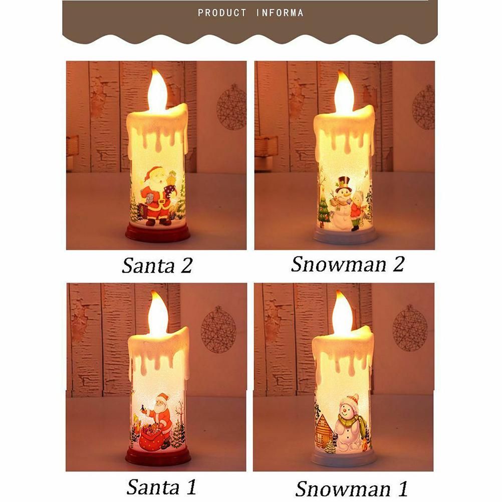 Christmas LED Candle Light Bright Flickering Bulb Battery Operated Realistic Flames Fake Candle