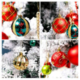 6cm Christmas Ball Ornaments 30 Pieces Of Shatter Proof Christmas Tree Ornaments for 2021 Xmas Holidays Weddings Party - Close-Up Angle