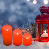 3Pcs/Set LED Flameless Candle Lights Remote Control Candle Lights Night Light Battery Powered Led Tea Lights Birthday Wedding Decor