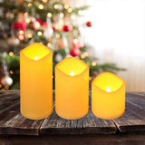 3Pcs/Set LED Flameless Candle Lights Remote Control Candle Lights Night Light Battery Powered Led Tea Lights Birthday Wedding Decor