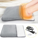 Winter USB Foot Warmer Built In Heater Fast Heating Safe Start Warm Foot Cover Feet Heating Pad Warmer Massager Washable