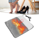 Winter USB Foot Warmer Built In Heater Fast Heating Safe Start Warm Foot Cover Feet Heating Pad Warmer Massager Washable - Low Angle